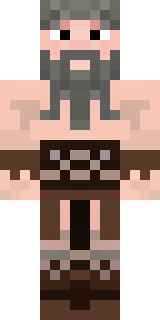 a viking warrior in fur and iron with a braided beard