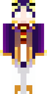 a young king in an ermine-trimmed purple cloak and gold crown