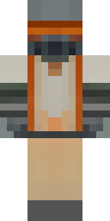 a battle-worn pilot in orange plating with scorch marks