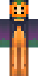 a Halloween pumpkin-headed figure in a dark cloak