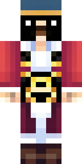 a pirate captain in a long red coat and tricorn hat