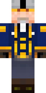 an airship captain in a navy coat with copper gadgets