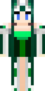 a queen in a flowing emerald gown with a silver tiara