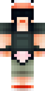 a sushi master in a dark apron with a headband
