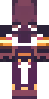 a nether hunter in crimson hide with glowing gold trim
