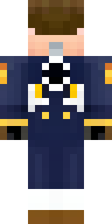 an airship captain in a navy coat with copper gadgets