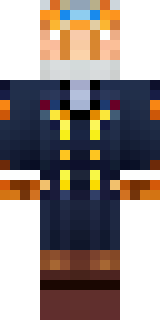 an airship captain in a navy coat with copper gadgets