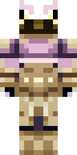 a piglin brute in gold armor with a snout and tusks