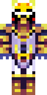a golden pirate with an eyepatch and a parrot on the shoulder