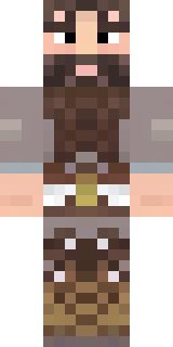a viking warrior in fur and iron with a braided beard