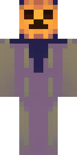 a Halloween pumpkin-headed figure in a dark cloak