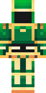 a jade samurai in green and gold ceremonial armor