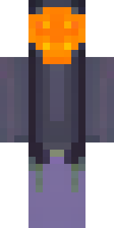a Halloween pumpkin-headed figure in a dark cloak