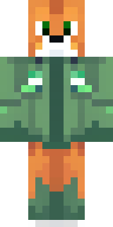 an anthropomorphic fox in a green explorer jacket