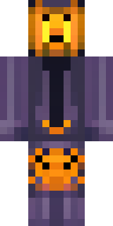 a Halloween pumpkin-headed figure in a dark cloak