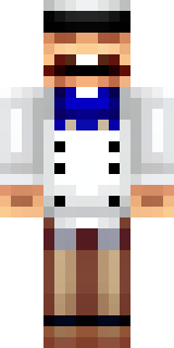 a cheerful chef in a white coat and tall hat with a wooden spoon