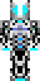 a chrome android with glowing blue eyes and exposed joints