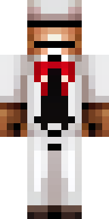 a cheerful chef in a white coat and tall hat with a wooden spoon
