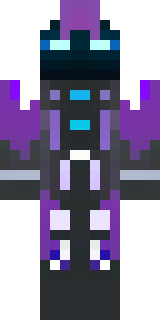 an end-realm sorcerer in obsidian robes with violet particles