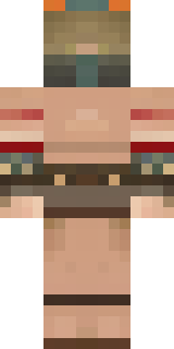 a gladiator in bronze arm guards and a red-plumed helmet