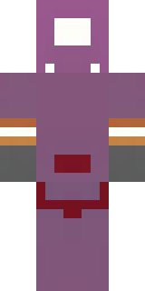 a nether hunter in crimson hide with glowing gold trim
