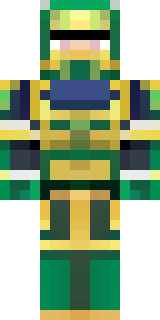 a jade samurai in green and gold ceremonial armor