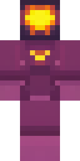 a nether hunter in crimson hide with glowing gold trim
