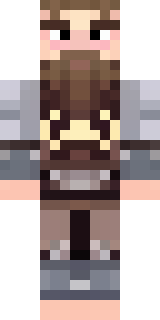 a viking warrior in fur and iron with a braided beard