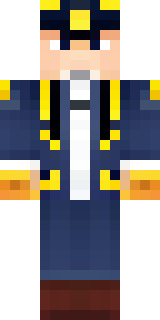 an airship captain in a navy coat with copper gadgets