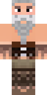 a viking warrior in fur and iron with a braided beard