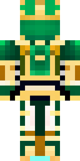 a jade samurai in green and gold ceremonial armor
