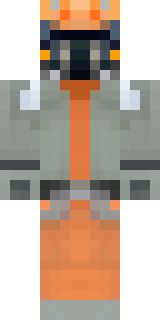 a battle-worn pilot in orange plating with scorch marks