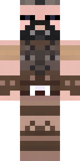 a viking warrior in fur and iron with a braided beard