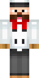 a cheerful chef in a white coat and tall hat with a wooden spoon