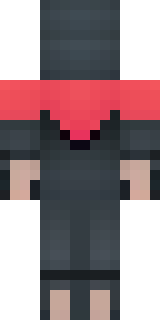 a shadow ninja in matte black with a red scarf