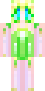 a spring fairy in a petal dress with translucent wings