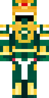 a jade samurai in green and gold ceremonial armor