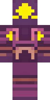 a nether hunter in crimson hide with glowing gold trim