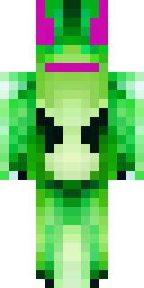 a dragon hybrid with green scales, horns and a spined tail