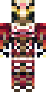 a dragon-rider in scaled crimson armor with leather wings