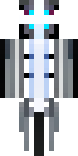 a chrome android with glowing blue eyes and exposed joints