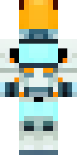 a mecha pilot in a white flight suit with a segmented helmet