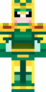 a jade samurai in green and gold ceremonial armor