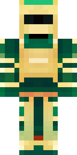 a jade samurai in green and gold ceremonial armor