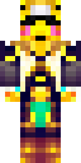 a golden pirate with an eyepatch and a parrot on the shoulder