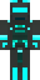 a neon cyber-ninja in dark bodysuit with teal light trim