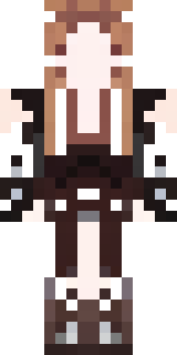 a shieldmaiden in leather armor with war paint