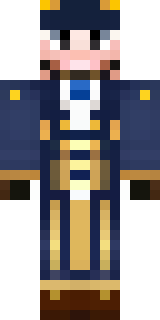 an airship captain in a navy coat with copper gadgets
