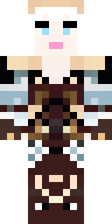 a shieldmaiden in leather armor with war paint
