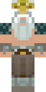 a frost viking in white furs and a horned helm